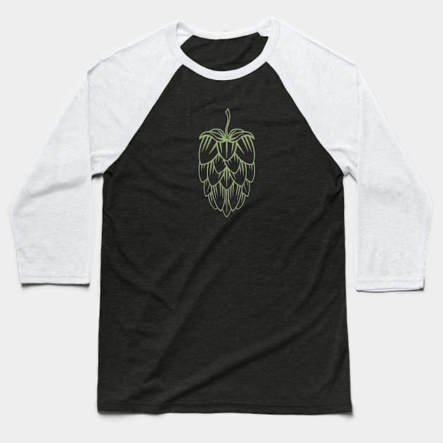 Hops Tee Baseball T-Shirt by DubyaTee